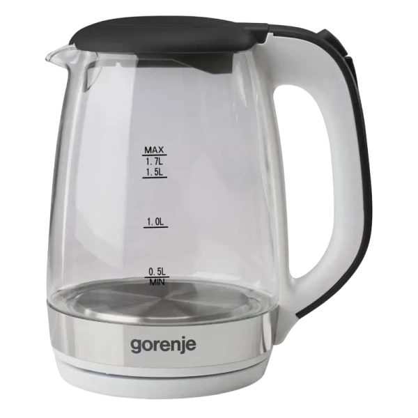 Fierbător electric Gorenje K17GXG, Oțel Inoxidabil | Negru