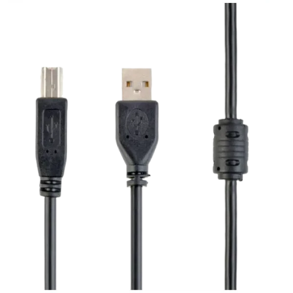 Коммуникационный кабель Gembird CCF-USB2-AMBM-6, USB Type-A/USB Type-B, 1,8м, Чёрный