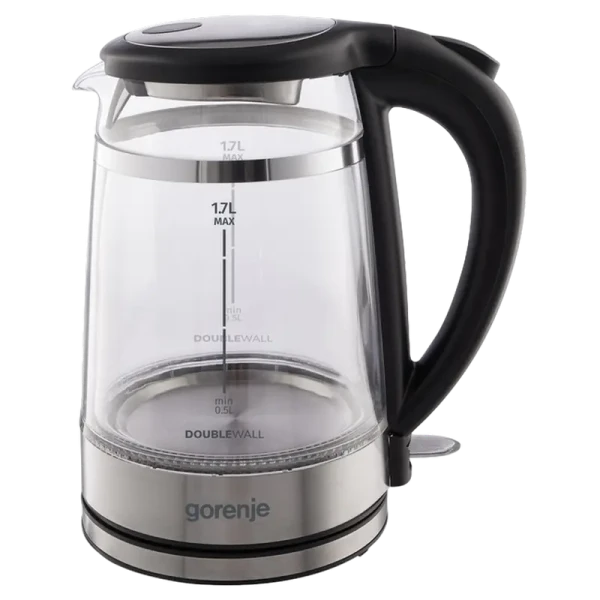 Электрочайник Gorenje K17GDW, Чёрный Электрочайник Gorenje K17GDW, Чёрный