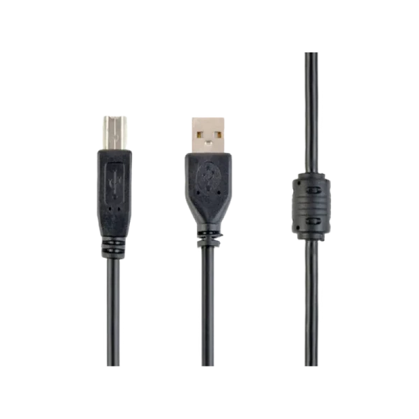 Кабель данных для периферийных устройств Cablexpert CCFB-USB2-AMBM-1.5M, USB Type-A/USB Type-B, 1,5м, Чёрный