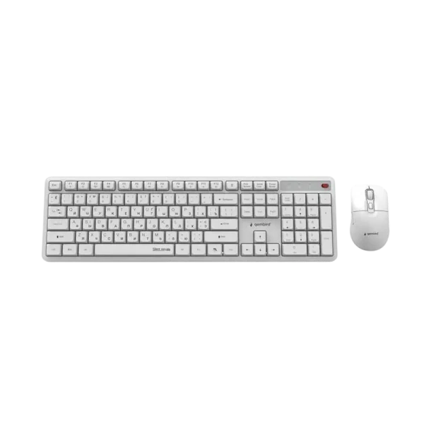 Set Tastatură + Mouse Gembird Silent key Pro Business, Fără fir, Alb Set Tastatură + Mouse Gembird Silent key Pro Business, Fără fir, Alb