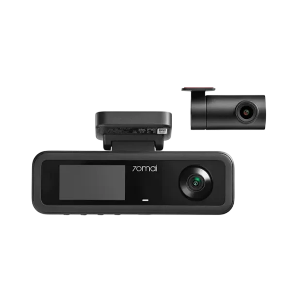 70mai Dash Cam T400 with Rear Cam (RC21) 3Channel, Black