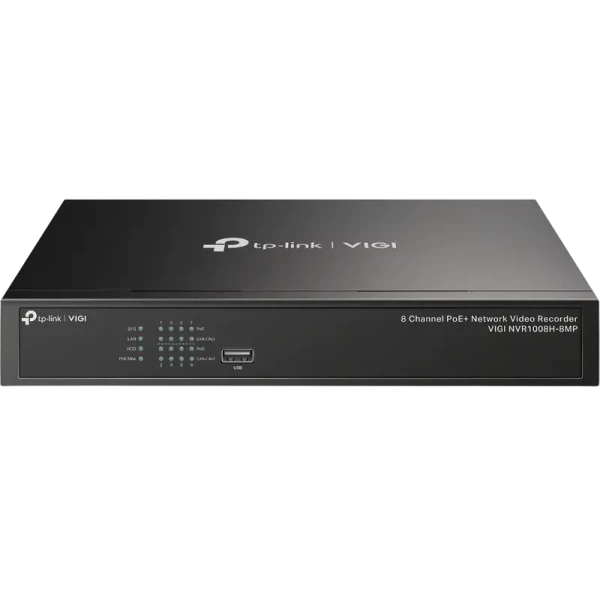 Видеорегистратор TP-LINK VIGI NVR1008H-8MP, Чёрный Видеорегистратор TP-LINK VIGI NVR1008H-8MP, Чёрный