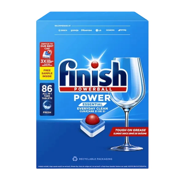 Таблетки Finish Essential Fresh 86 шт