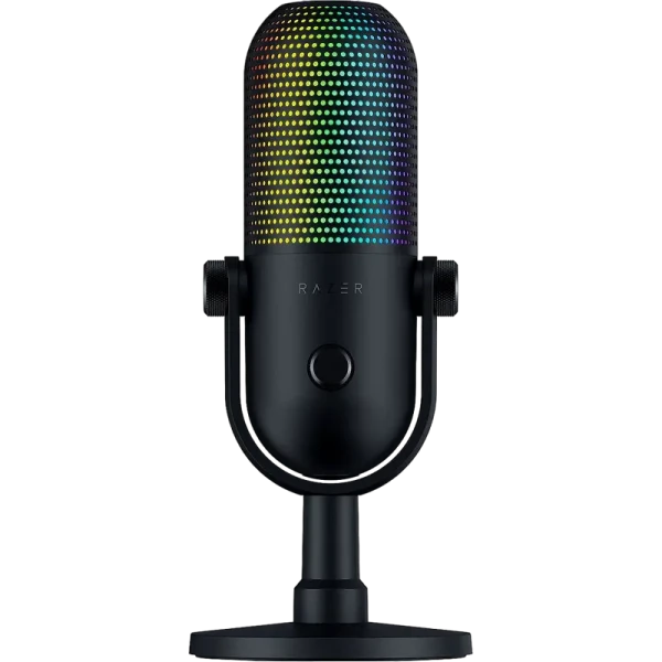 Игровой Микрофон Razer Seiren V3 Chroma, Проводной аналоговый, Чёрный