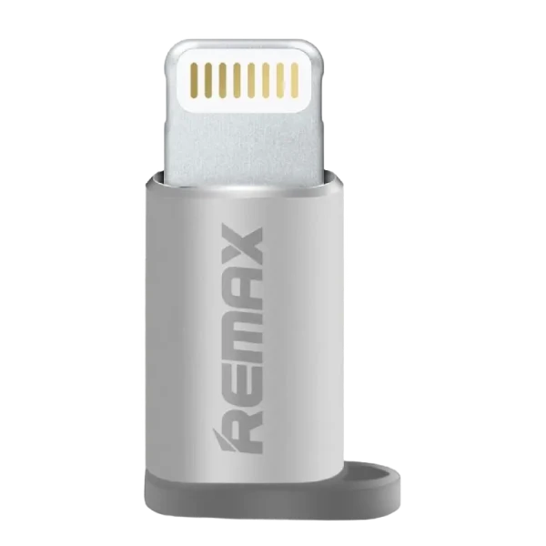 Adaptor USB Remax RA-USB2, Micro-USB/Lightning, Argintiu Adaptor USB Remax RA-USB2, Micro-USB/Lightning, Argintiu