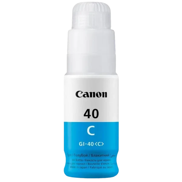 Recipient de cerneală Canon GI-40, 70ml, Cyan Recipient de cerneală Canon GI-40, 70ml, Cyan