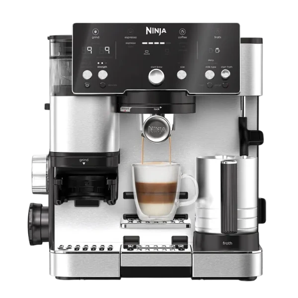 Cafetiera manuala Ninja ES501, 1650W, Oțel inoxidabil Cafetiera manuala Ninja ES501, 1650W, Oțel inoxidabil