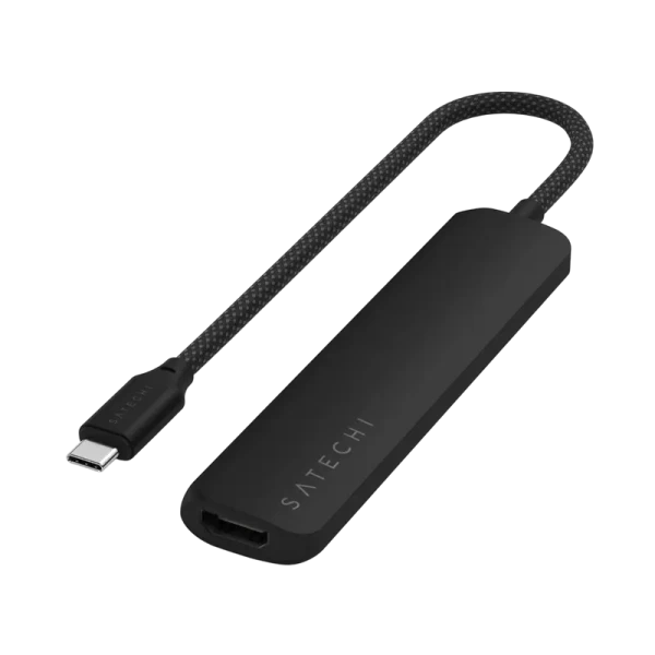 Adapter Satechi Slim multiport 6-in-1 USB-C, Black