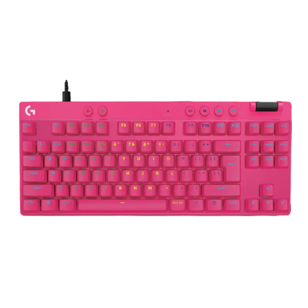 Клавиатура Logitech G Pro X TKL Rapid, Проводное, Пурпурный