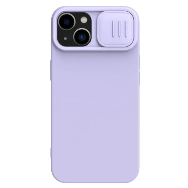 Чехол Nillkin iPhone 15 Plus, CamShield Silky Silicone, Misty Purple Чехол Nillkin iPhone 15 Plus, CamShield Silky Silicone, Misty Purple
