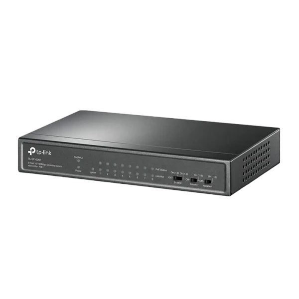 PoE коммутатор TP-LINK TL-SF1009P, 8x IEEE 802.3af/at PoE коммутатор TP-LINK TL-SF1009P, 8x IEEE 802.3af/at