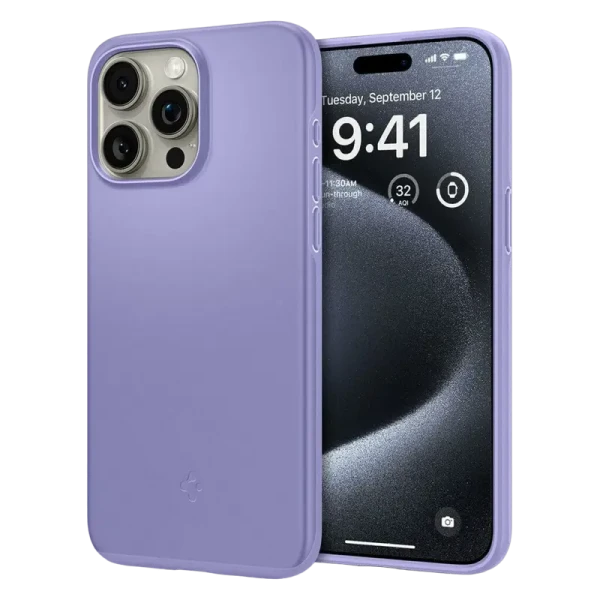 Чехол Spigen iPhone 15 Pro Thin Fit, Фиолетовый ирис Чехол Spigen iPhone 15 Pro Thin Fit, Фиолетовый ирис