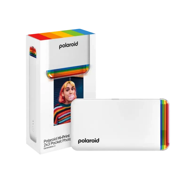 Imprimantă foto Polaroid Hi-Print 2x3 Generation 2 + Paper, 54 x 86 mm, Alb