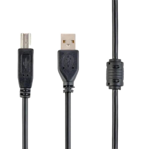 Cablu de comunicație Cablexpert CCF-USB2-AMBM-10, USB Type-A/USB Type-B, 3m, Negru Cablu de comunicație Cablexpert CCF-USB2-AMBM-10, USB Type-A/USB Type-B, 3m, Negru