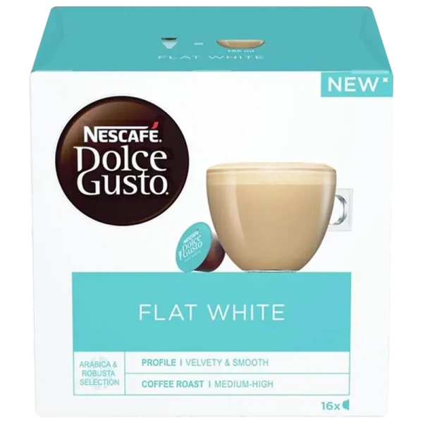 Cafea Nescafe Dolce Gusto Flat White, 16 buc Cafea Nescafe Dolce Gusto Flat White, 16 buc