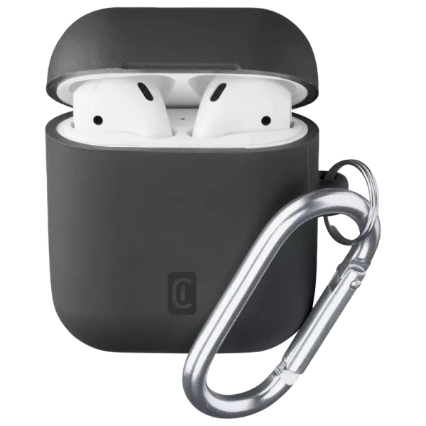 Чехол для Airpods Cellularline Bounce - AirPods 1 & 2, Чёрный Чехол для Airpods Cellularline Bounce - AirPods 1 & 2, Чёрный