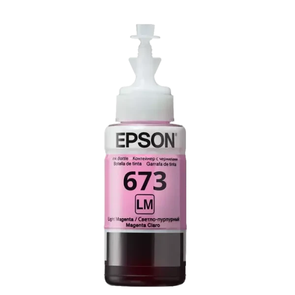 Контейнер с чернилами Epson T673, 70мл, Светло-Пурпурный
