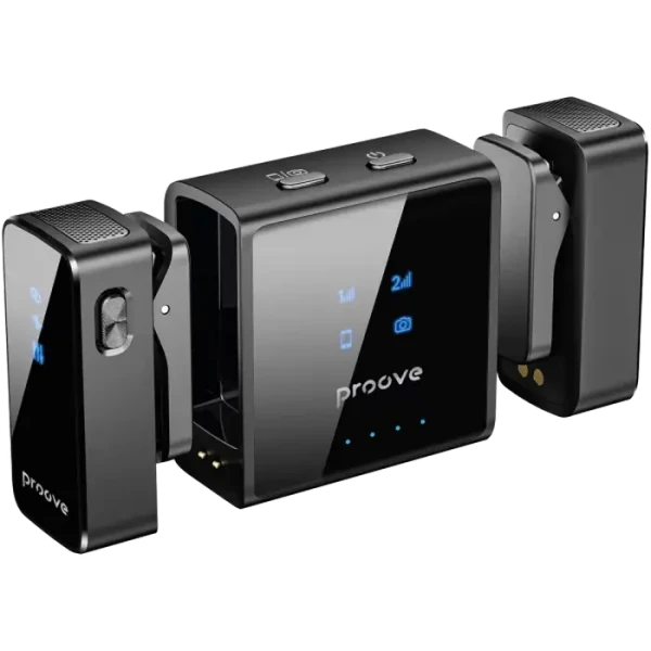 Microphone Wireless Microphone System Proove ToneLine (Lightning / Type-C / AUX), Black Microphone Wireless Microphone System Proove ToneLine (Lightning / Type-C / AUX), Black