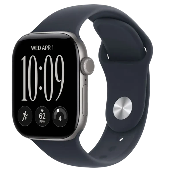 Apple Watch Series 12 GPS, 42mm Space Grey Aluminium Case with Navy Blue Sport Band - S/M MJE74 Apple Watch Series 12 GPS, 42mm Space Grey Aluminium Case with Navy Blue Sport Band - S/M MJE74