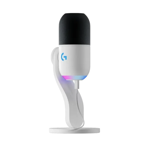 Microfon Gaming Logitech Yeti GX, Cu fir, Alb