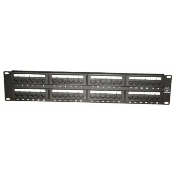 48 ports UTP Cat.5e patch panel, 2U, LY-PP5-06
