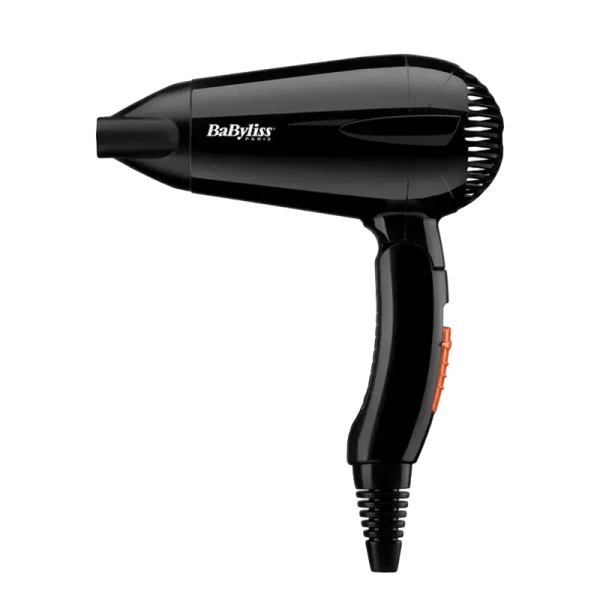 Компактный фен BaByliss Travel Dry 5344E, 2000 Вт, Чёрный Компактный фен BaByliss Travel Dry 5344E, 2000 Вт, Чёрный
