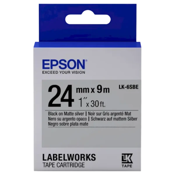 Картридж с лентой Epson LK-6SBE, 24 мм x 9 м