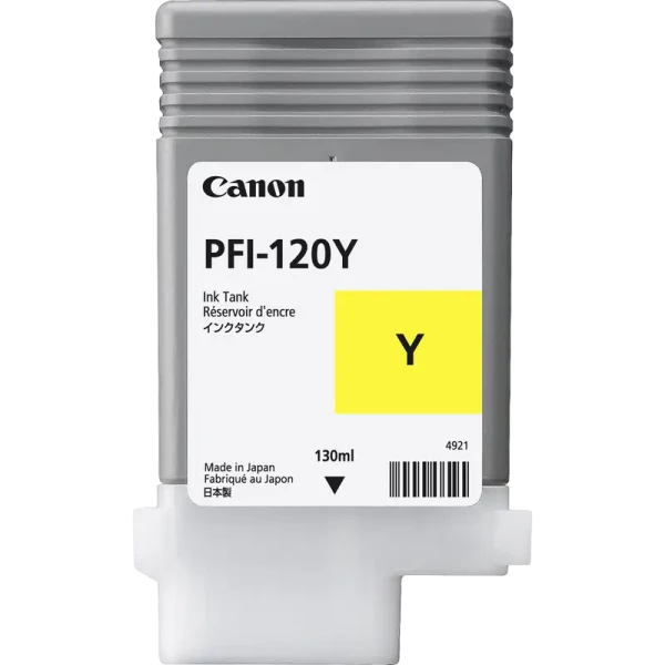 Картридж чернильный Canon PFI-120, 130мл, Желтый Картридж чернильный Canon PFI-120, 130мл, Желтый