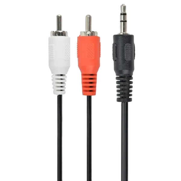 Аудио адаптер Cablexpert CCA-458/0.2, 3.5mm 3-pin (M) - 2x RCA (M), 0,2м, Чёрный Аудио адаптер Cablexpert CCA-458/0.2, 3.5mm 3-pin (M) - 2x RCA (M), 0,2м, Чёрный
