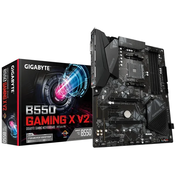 Материнская плата Gigabyte B550 GAMING X V2, AM4, AMD B550, ATX Материнская плата Gigabyte B550 GAMING X V2, AM4, AMD B550, ATX