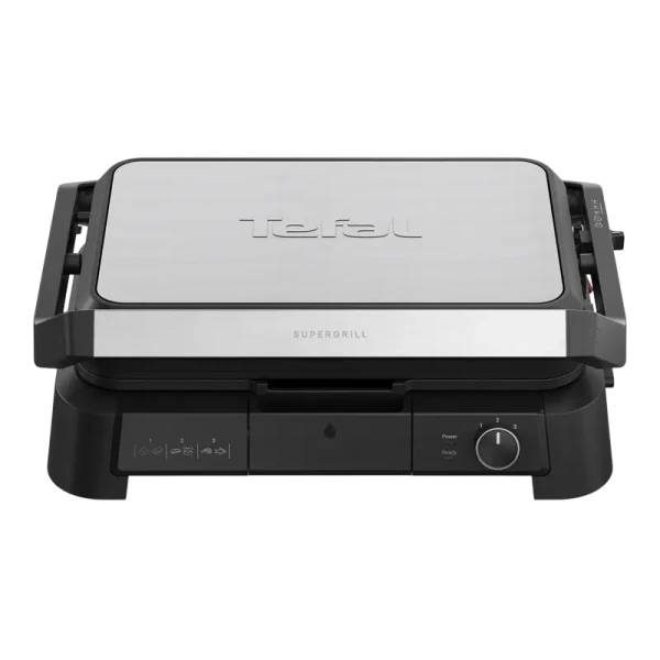 Электрический Гриль Tefal GC520DE0, 2200Вт, Чёрный | Нержавеющая сталь Электрический Гриль Tefal GC520DE0, 2200Вт, Чёрный | Нержавеющая сталь