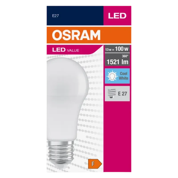 Светодиодная лампа Osram VALUECLA100 13W/840, E27, Белый Светодиодная лампа Osram VALUECLA100 13W/840, E27, Белый
