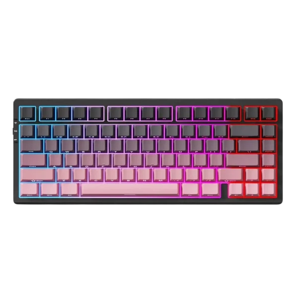 Tastatură MCHOSE G75 Pro, Cu fir / Fără fir, Negru | Roz