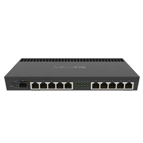 Router MikroTik RB4011iGS+RM, Negru Router MikroTik RB4011iGS+RM, Negru