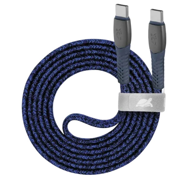 Кабель для зарядки и передачи данных Rivacase PS6105, USB Type-C/USB Type-C, 1,2м, Синий Кабель для зарядки и передачи данных Rivacase PS6105, USB Type-C/USB Type-C, 1,2м, Синий