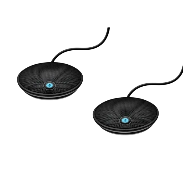 Микрофон для камеры Logitech GROUP Expansion Mics, Беспроводной, Чёрный