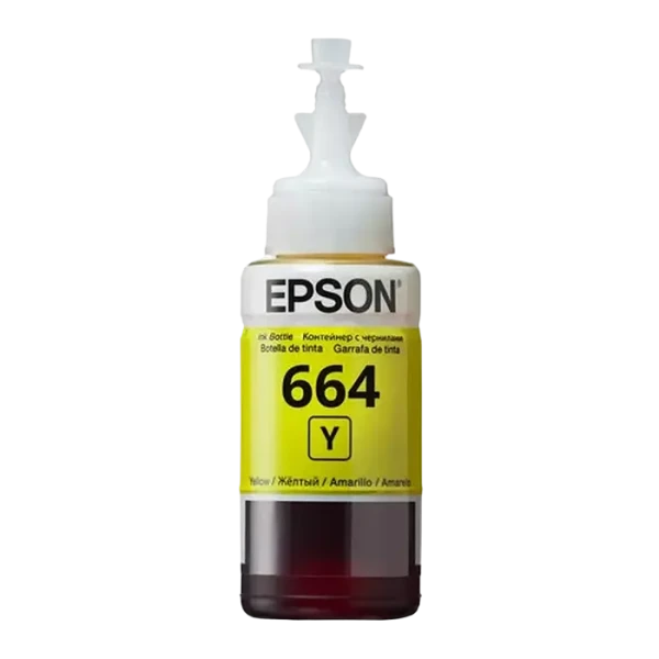 Recipient de cerneală Epson T664, 70ml, Galben Recipient de cerneală Epson T664, 70ml, Galben