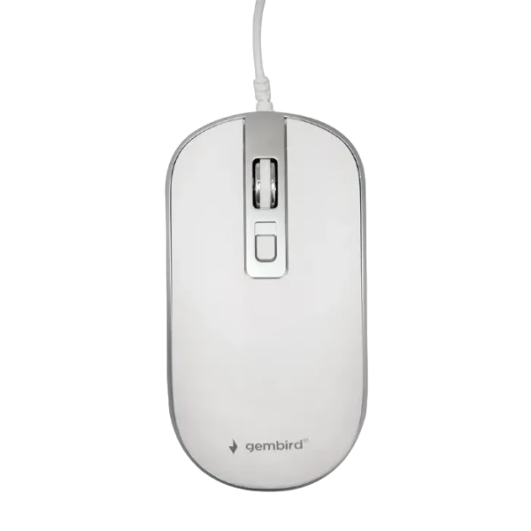 Беcпроводная мышь Gembird MUSW-4B-06-WS, Белый/Серебристый