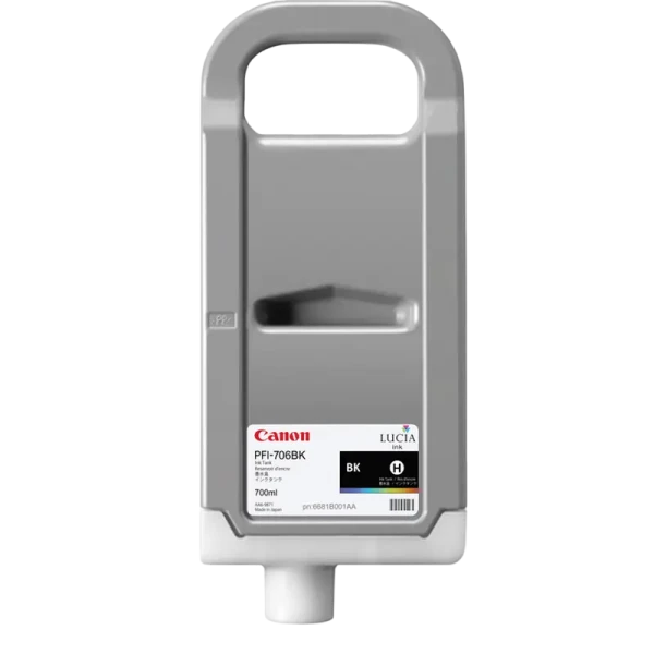 Cartuș de cerneală Canon PFI-706B, 700ml, Negru Cartuș de cerneală Canon PFI-706B, 700ml, Negru