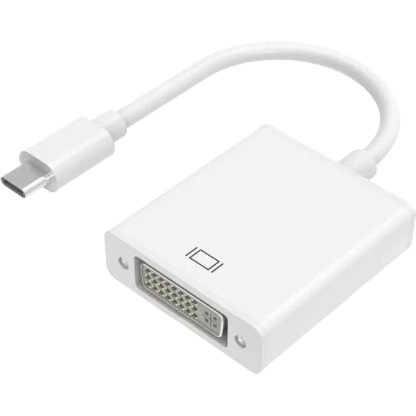 Видеоадаптер APC Electronic APC-631001, Type-C - DVI-D (F), 0,1м, Белый Видеоадаптер APC Electronic APC-631001, Type-C - DVI-D (F), 0,1м, Белый
