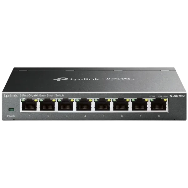 Сетевой коммутатор TP-LINK TL-SG108E, 8x 10/100/1000 Мбит/с Сетевой коммутатор TP-LINK TL-SG108E, 8x 10/100/1000 Мбит/с