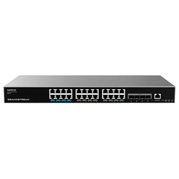 Comutator PoE Grandstream GWN7813P, 24x IEEE 802.3af/at Comutator PoE Grandstream GWN7813P, 24x IEEE 802.3af/at
