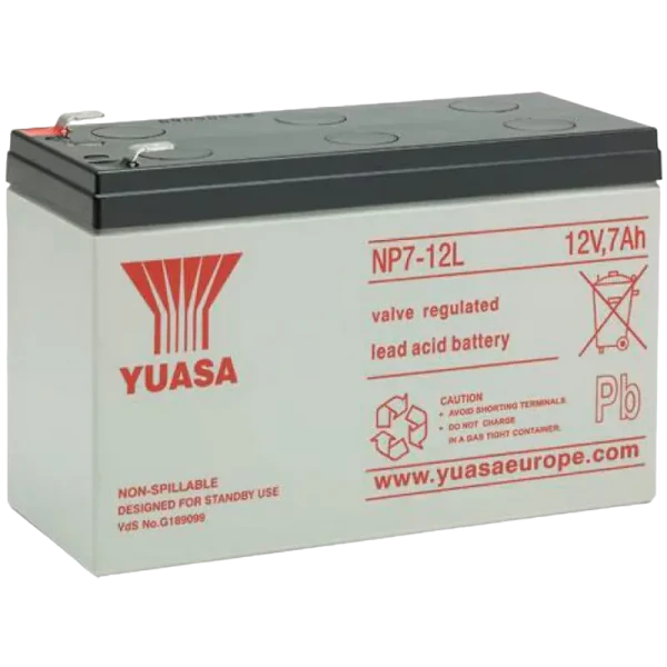 Аккумулятор для резервного питания Yuasa NP7-12L-TW, 12В 7