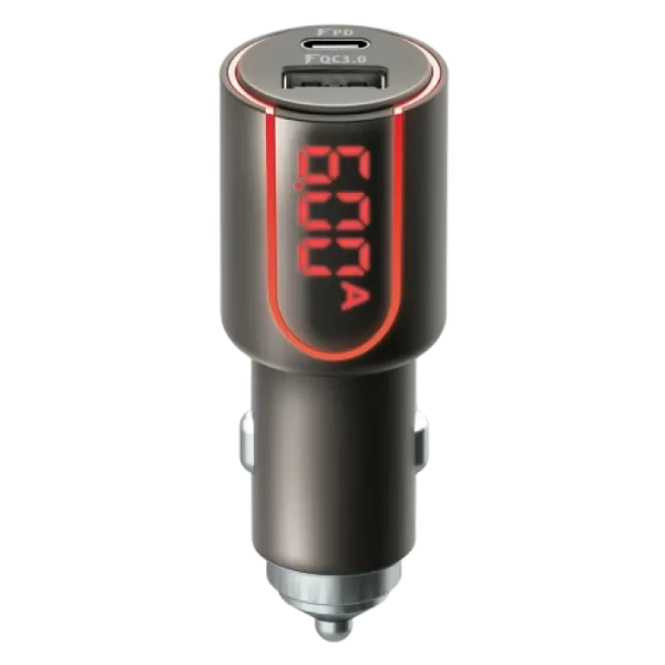 Автомобильное зарядное устройство Forever 2x Type-C QC3.0+PD (30W), 30Вт, Серый
