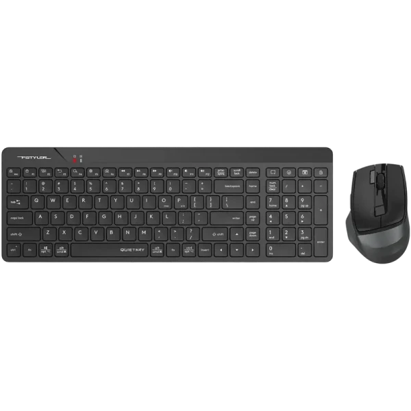 Set Tastatură + Mouse A4Tech FG2400 Air2, Fără fir, Negru