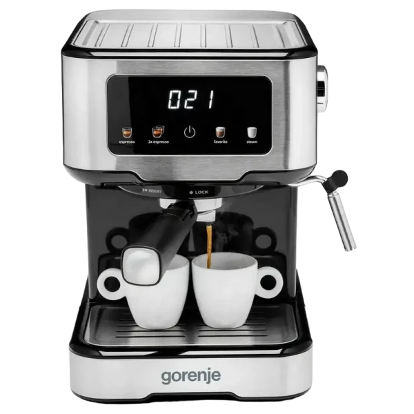 Cafetiera manuala Gorenje ESCM15CD, 1100W, Oțel inoxidabil