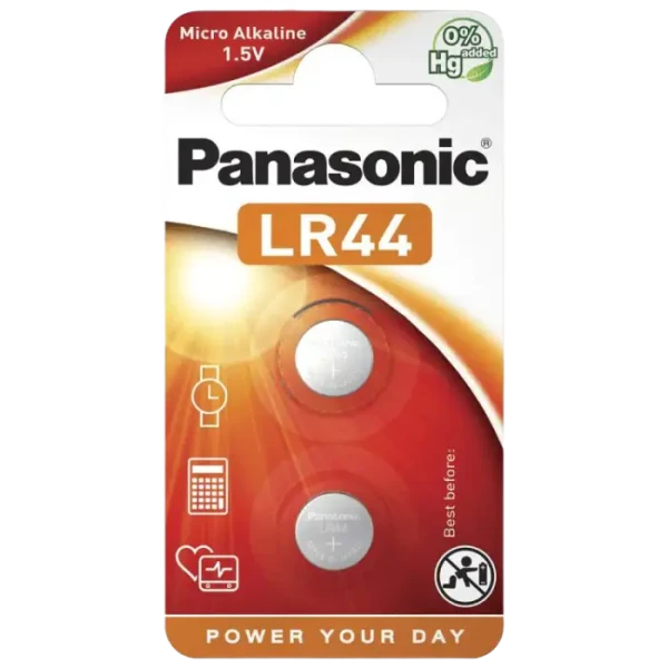 Дисковые батарейки Panasonic LR-44EL/6B, LR44, 6 шт. Дисковые батарейки Panasonic LR-44EL/6B, LR44, 6 шт.