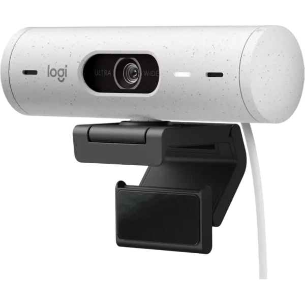 Cameră Web Logitech BRIO 500, Full-HD 1080P, Alb
