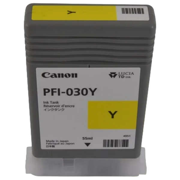 Cartuș de cerneală Canon PFI-030, 55ml, Galben Cartuș de cerneală Canon PFI-030, 55ml, Galben